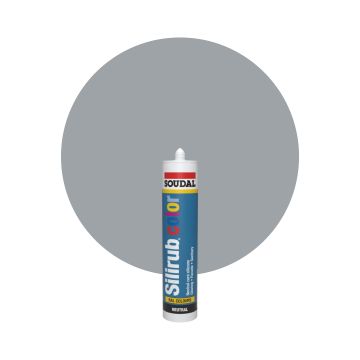 Soudal Silirub Color RAL 7040 Cinza janela 300ml