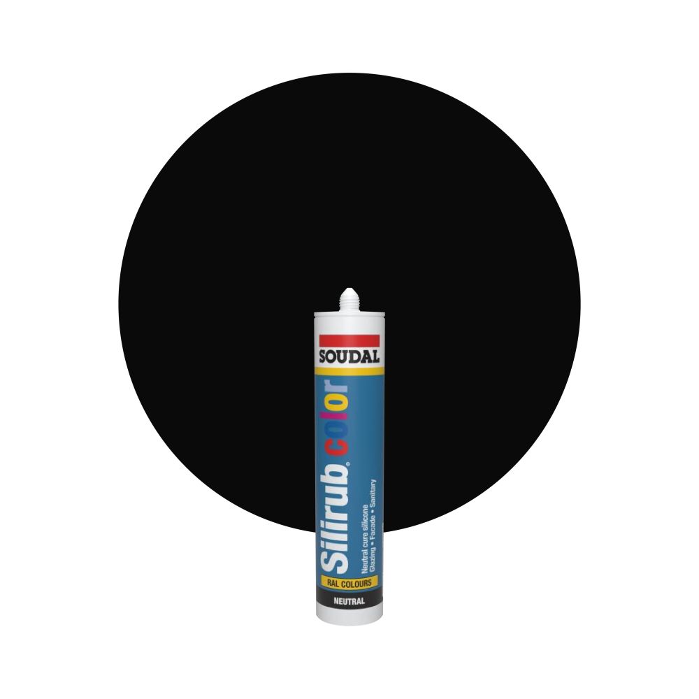 Soudal Silirub Color - RAL 9005 Preto intenso main product photo