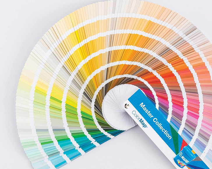 Leque de cores Mapei para juntas